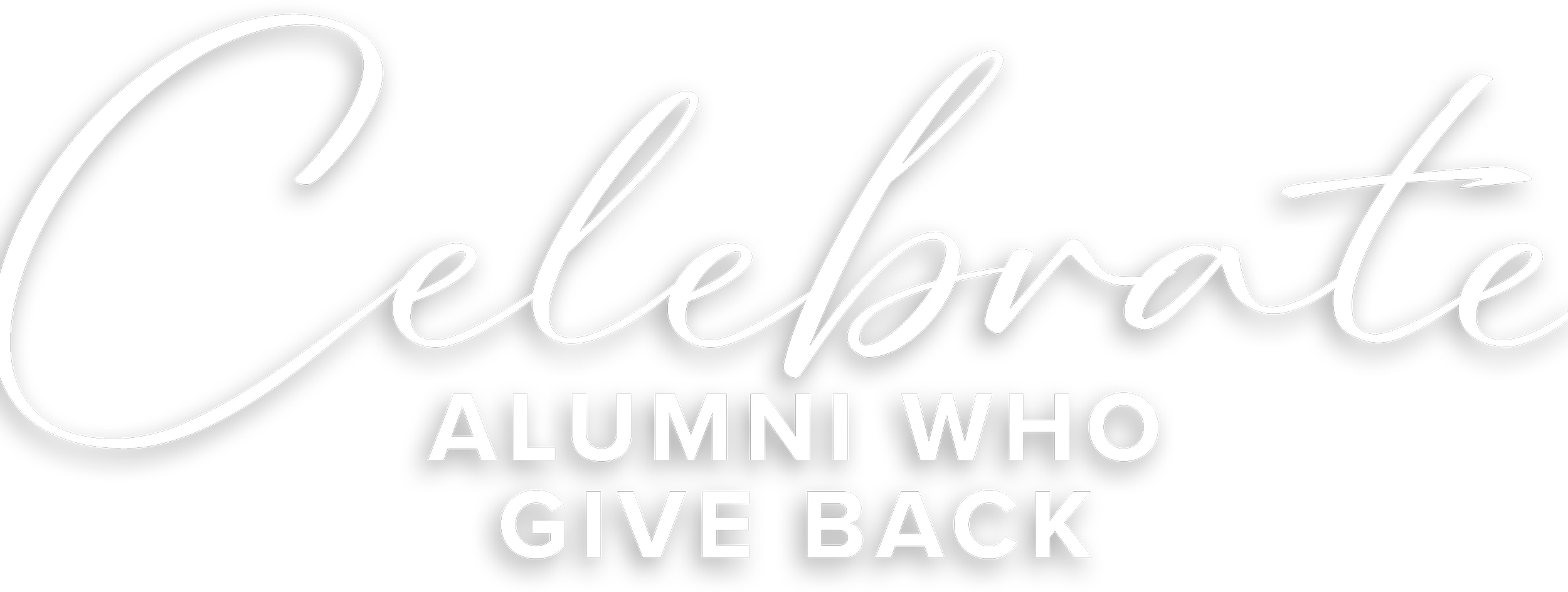 Celebrate Alumni Who Give Back